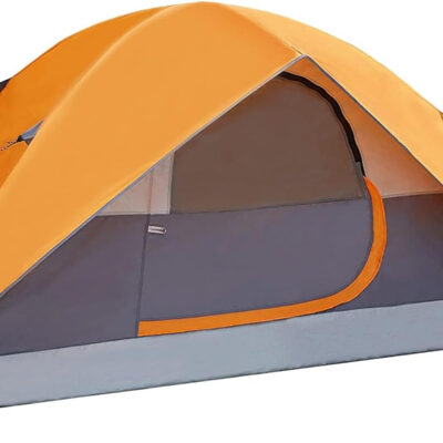 Amazon Basics Camping Tent, 3-Season Dome Design with Rainfly