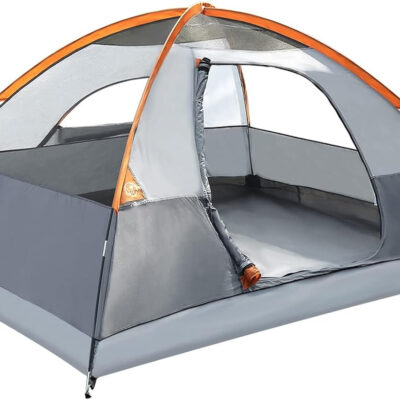 Amazon Basics Camping Tent, 3-Season Dome Design with Rainfly
