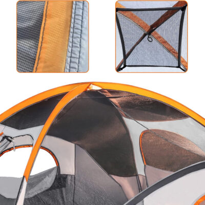 Amazon Basics Camping Tent, 3-Season Dome Design with Rainfly