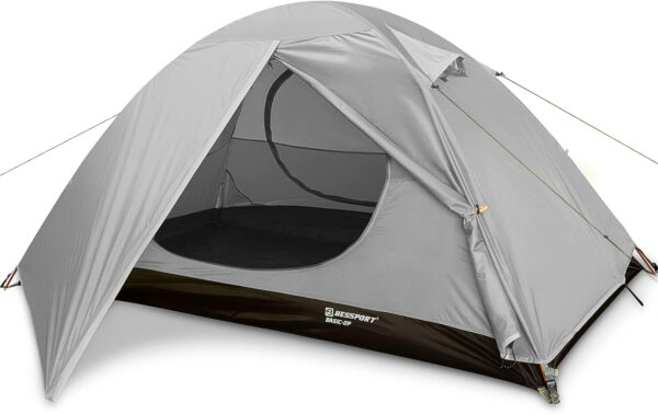 6899f002bcd00bc4095ea25921c477d252a87ab7f6fd58ee5d1ab.jpg Bessport Camping Tent 1/2 Person Tent Waterproof Two Doors Backpacking Tent Easy Setup Lightweight for Outdoor, Hiking Mountaineering Travel