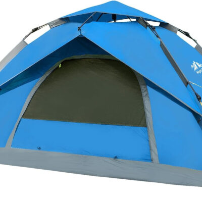 Night Cat Instant Popup Tents 2-3 Persons with Footprint Tarp Easy Setup Camping Tent with Rainfly Double Layers Waterproof Automatic Hydraulic Mechaism