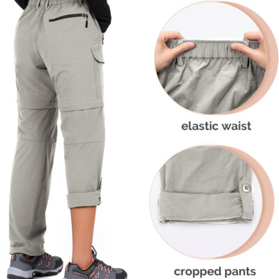 6899f22d07adb3aa293616ae91911037c3a5d47184e2b8a1e64bf.jpg Cycorld Women's-Hiking-Pants-Convertible Quick-Dry-Stretch-Lightweight Zip-Off Outdoor Pants with 5 Deep Pockets