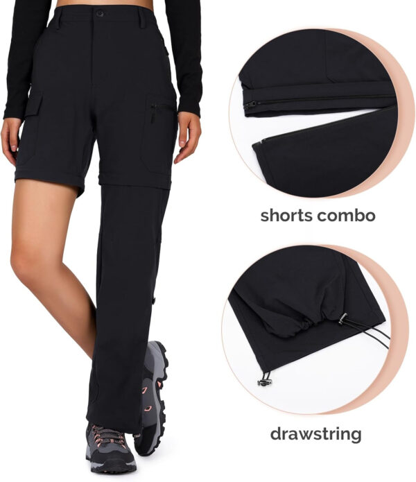 6899f23ae0c3c3405194b2b9eae5b5cced5bd04567696fdbebfc8.jpg Cycorld Women's-Hiking-Pants-Convertible Quick-Dry-Stretch-Lightweight Zip-Off Outdoor Pants with 5 Deep Pockets