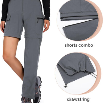 6899f24a32ee6ce222bdce3797ea57280b7d43291969999eac5bb.jpg Cycorld Women's-Hiking-Pants-Convertible Quick-Dry-Stretch-Lightweight Zip-Off Outdoor Pants with 5 Deep Pockets