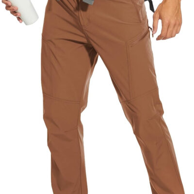 Arunlluta Hiking Pants for Men, Hiking Travel Pants Water-Resistant Mens Work Pants Stretch Quick Dry Lightweight