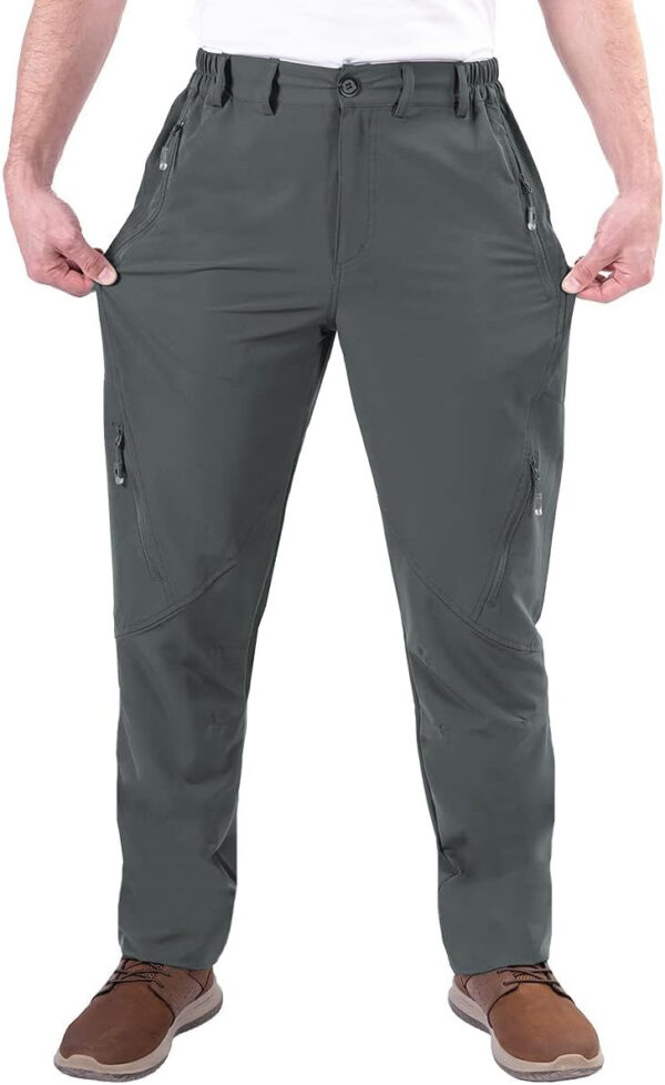 6899f3da0d8d4f021e36654e1d7cf46d10e860354c3c54fe1d942.jpg Postropaky Mens Hiking Quick Dry Lightweight Waterproof Fishing Pants Outdoor Travel Climbing Stretch Pants