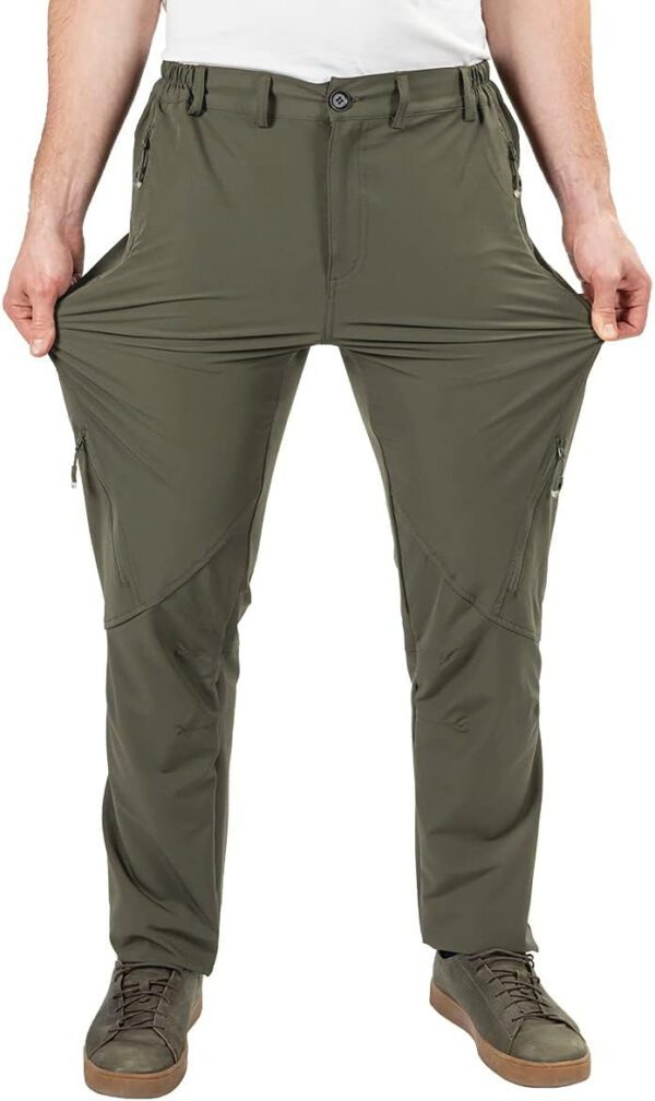 6899f3e9e3724b85ab11f40e7da7426ce19849e8ef82ac203cd2e.jpg Postropaky Mens Hiking Quick Dry Lightweight Waterproof Fishing Pants Outdoor Travel Climbing Stretch Pants