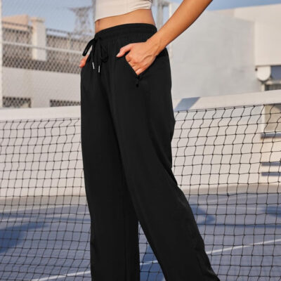 6899f558ea3958ec83c197b9ace5719ad486c8ba8a9e1b6e6b773.jpg Womens Athletic Hiking Pants Lightweight Quick Dry Water Resistant Elastic Waist Cargo Pants with Zipper Pockets