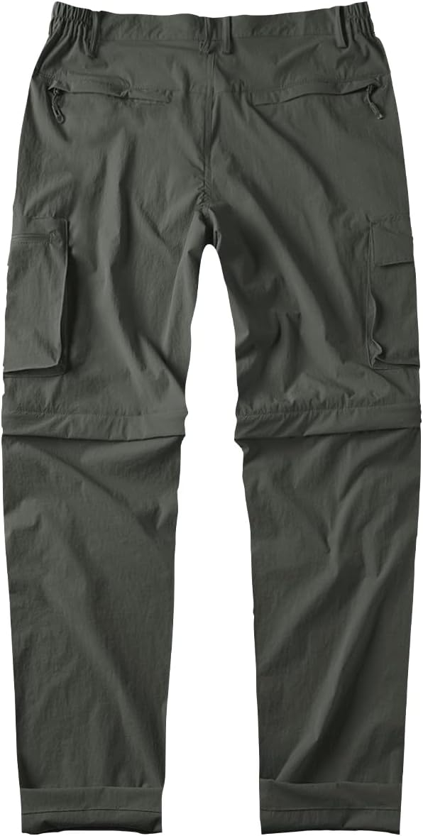 6899f63d9e0d8847b7caf0d6ca0f08566acc53536a4583c4abac1.jpg Gash Hao Mens Hiking Convertible Pants Outdoor Waterproof Quick Dry Zip Off Lightweight Fishing Pants