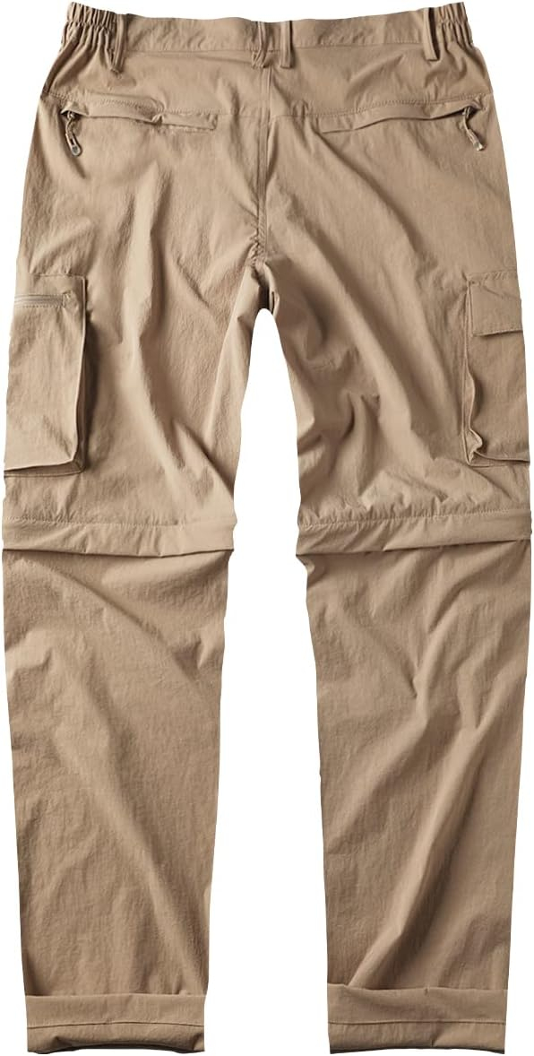 6899f63ea8946f3d3d14eb980370e82efc2c852709bdb0de007e6.jpg Gash Hao Mens Hiking Convertible Pants Outdoor Waterproof Quick Dry Zip Off Lightweight Fishing Pants