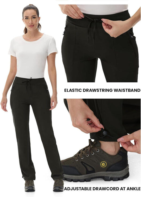 6899f6a72aa10ed8fcc602378ff2212064a9c80c6be2f86da63f3.jpg Rdruko Women's Hiking Pants Quick Dry Lightweight Water Resistant Outdoor Pants Athletic Joggers with Zipper Pockets