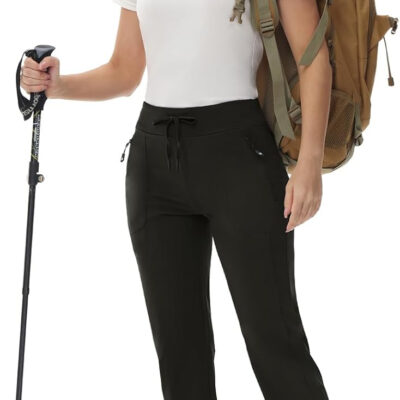 6899f6a83d46a99e925638fc4fef990a1097dd1726d0b75a269d2.jpg Rdruko Women's Hiking Pants Quick Dry Lightweight Water Resistant Outdoor Pants Athletic Joggers with Zipper Pockets