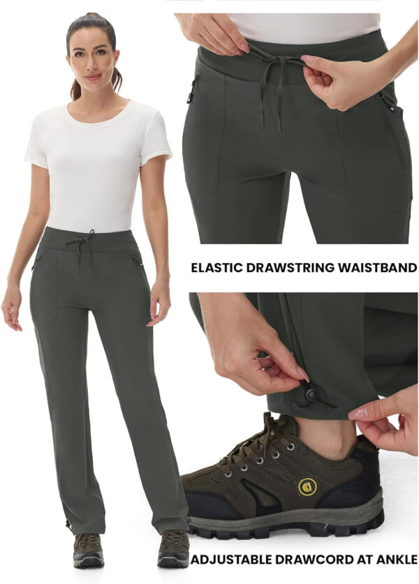 6899f6ad2a3fa5244467a2bcf0d5eb6a9349a911a7ef33ca25d98.jpg Rdruko Women's Hiking Pants Quick Dry Lightweight Water Resistant Outdoor Pants Athletic Joggers with Zipper Pockets