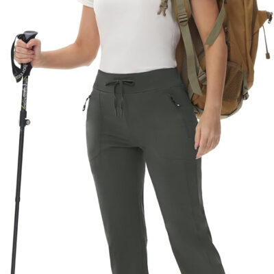 6899f6ae43daa57f226efe612259f2d04be92ce160939133b9f89.jpg Rdruko Women's Hiking Pants Quick Dry Lightweight Water Resistant Outdoor Pants Athletic Joggers with Zipper Pockets
