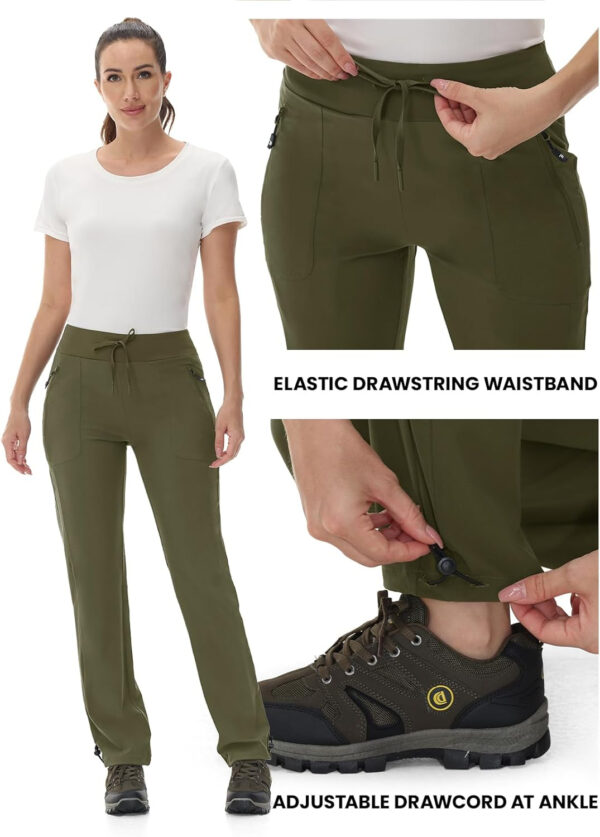 6899f6b3264a8f6005e1b4ec9db269767c0415c92257422c77018.jpg Rdruko Women's Hiking Pants Quick Dry Lightweight Water Resistant Outdoor Pants Athletic Joggers with Zipper Pockets