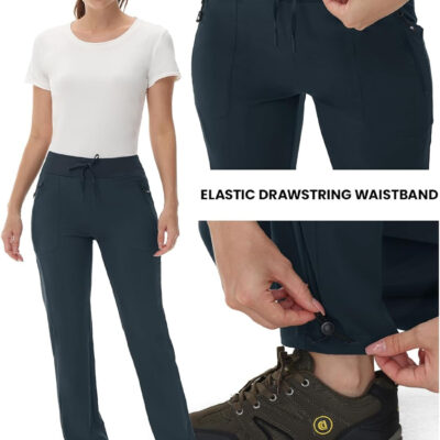 6899f6b915f9565ae66b1bbfe6a47180ec20f27a4b17378e25ed6.jpg Rdruko Women's Hiking Pants Quick Dry Lightweight Water Resistant Outdoor Pants Athletic Joggers with Zipper Pockets