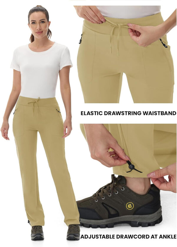 6899f6cb6cc6e526c2fb7fbb2454cd6423fe17e11b736cf552262.jpg Rdruko Women's Hiking Pants Quick Dry Lightweight Water Resistant Outdoor Pants Athletic Joggers with Zipper Pockets