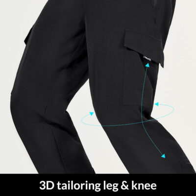 6899f75f5d59a27dd3eb6d53e5c19704507f2c689ca63fcba58f4.jpg baleaf Men's Hiking Pants Water Resistant Cargo Quick Dry Travel Elastic Waist with Zip Pockets UPF 50+ for Work Running