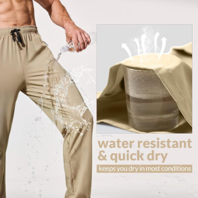 6899f76a9e2b7774c79113c6678e3e5ce21a9710bc77e3ca40fca.jpg baleaf Men's Hiking Pants Water Resistant Cargo Quick Dry Travel Elastic Waist with Zip Pockets UPF 50+ for Work Running