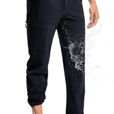 TBMPOY Men's Lightweight Hiking Pants Quick Dry 4 Pockets Stretch Water Resistant Travel Fishing Convertible Zip Cargo Jogger