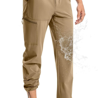 TBMPOY Men's Lightweight Hiking Pants Quick Dry 4 Pockets Stretch Water Resistant Travel Fishing Convertible Zip Cargo Jogger