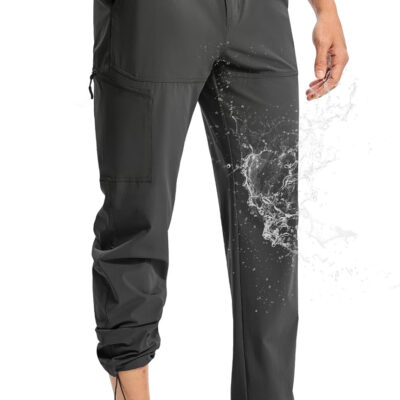 TBMPOY Men's Lightweight Hiking Pants Quick Dry 4 Pockets Stretch Water Resistant Travel Fishing Convertible Zip Cargo Jogger