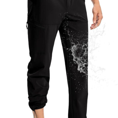 TBMPOY Men's Lightweight Hiking Pants Quick Dry 4 Pockets Stretch Water Resistant Travel Fishing Convertible Zip Cargo Jogger