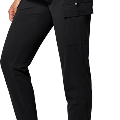6899f8e7434ea3968deebd75656455d0132fa1a140c0e81c87a40.jpg IUGA Women's Hiking Pants Cargo Joggers for Women with Pockets Lightweight Stretchy Quick Dry Travel Athletic Outdoor UPF50+
