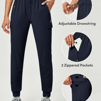 6899f8f58a95a5491813fd95036dc27c8e4c67072b5ae834f96c4.jpg IUGA Women's Hiking Pants Cargo Joggers for Women with Pockets Lightweight Stretchy Quick Dry Travel Athletic Outdoor UPF50+