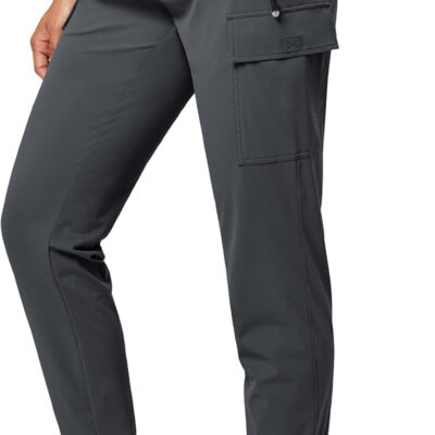 6899f8f86cbfba9d76efda1c4895abc4aabdeac1d22cc7891646d.jpg IUGA Women's Hiking Pants Cargo Joggers for Women with Pockets Lightweight Stretchy Quick Dry Travel Athletic Outdoor UPF50+