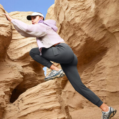 6899f8fd2805ff0fe3cc8521c4146e36e91558ff72a4c6a2c4398.jpg IUGA Women's Hiking Pants Cargo Joggers for Women with Pockets Lightweight Stretchy Quick Dry Travel Athletic Outdoor UPF50+