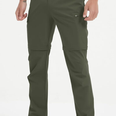 6899f95fd0a8c72d2f9ef13715d55b39ce0405aa6eef957eedad1.jpg Mens Hiking Convertible Pants Waterproof Lightweight Quick Dry Zip Off Fishing Travel Safari Outdoor Cargo Work