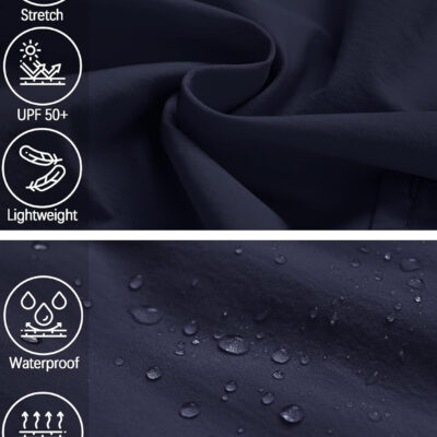 6899f965736d578bc8d9b0266e85c04c84c90bb4bd32aaea1ad3c.jpg Mens Hiking Convertible Pants Waterproof Lightweight Quick Dry Zip Off Fishing Travel Safari Outdoor Cargo Work