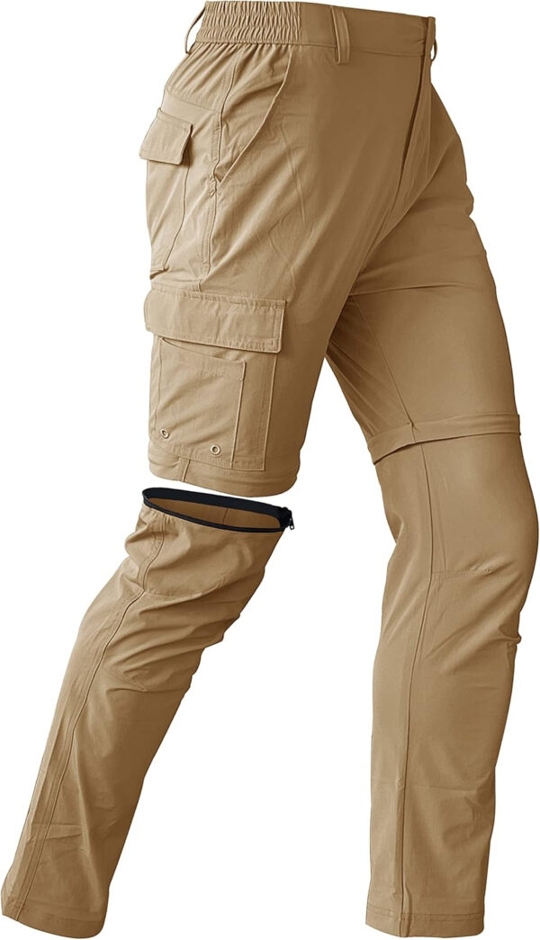 6899f96a2741fdf2d875850d8ac780e95534853551e7485a8d6b0.jpg Mens Hiking Convertible Pants Waterproof Lightweight Quick Dry Zip Off Fishing Travel Safari Outdoor Cargo Work