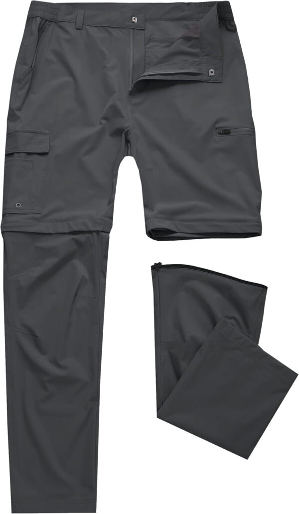 6899f97bf1704589adeee37f981afca5d6ab7419bb3956a731598.jpg Mens Hiking Convertible Pants Waterproof Lightweight Quick Dry Zip Off Fishing Travel Safari Outdoor Cargo Work