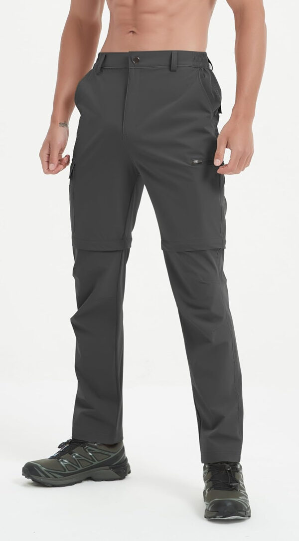 6899f980c776737828ec94911ce665bd2118f56b2bbe06a375f4a.jpg Mens Hiking Convertible Pants Waterproof Lightweight Quick Dry Zip Off Fishing Travel Safari Outdoor Cargo Work