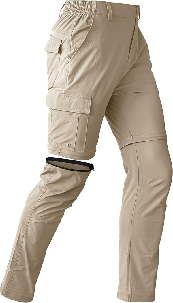 6899f9830ff262c082a88e112664ffaa0969192c10e4f0d520d47.jpg Mens Hiking Convertible Pants Waterproof Lightweight Quick Dry Zip Off Fishing Travel Safari Outdoor Cargo Work