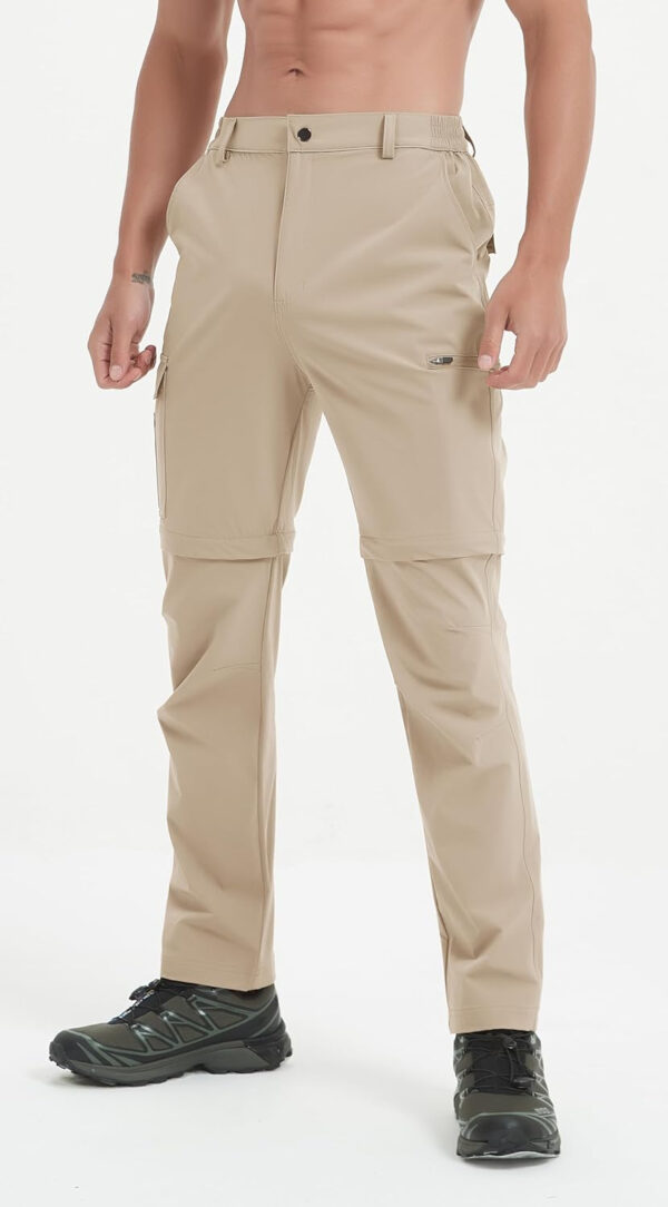 6899f9894ebdafe3f285a06ea92de90cb28a49ac34dd5f3a6c6f4.jpg Mens Hiking Convertible Pants Waterproof Lightweight Quick Dry Zip Off Fishing Travel Safari Outdoor Cargo Work