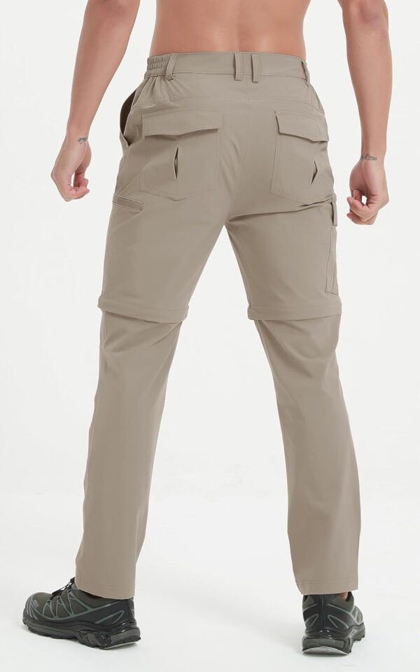 6899f98aa412c18421299f61df6c6f7dfd2657aa89a58ebe3a6b7.jpg Mens Hiking Convertible Pants Waterproof Lightweight Quick Dry Zip Off Fishing Travel Safari Outdoor Cargo Work