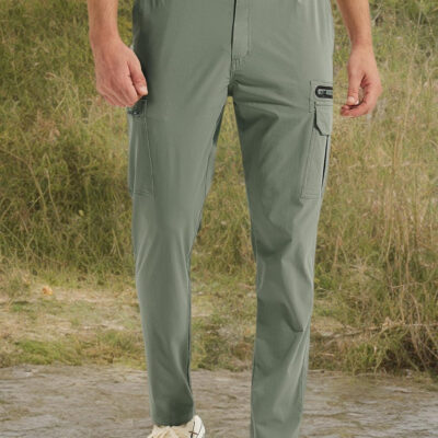 MOURCE Mens Hiking Pants Lightweight - Quick Dry Water Resistant Travel Pants with 7 Pockets for Camping Fishing Outdoor