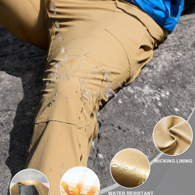6899faa8bad031c4ac38fe82f6e9b162324049b14c100b71ab901.jpg MOURCE Men's Lightweight Hiking Pants Quick Dry - Water Resistant Outdoor Cargo Pants for Men 7 Pockets