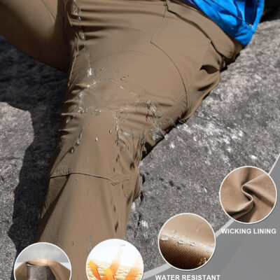 6899faaf51843ca5cfb278f3e5655999614f0649bba4179884492.jpg MOURCE Men's Lightweight Hiking Pants Quick Dry - Water Resistant Outdoor Cargo Pants for Men 7 Pockets