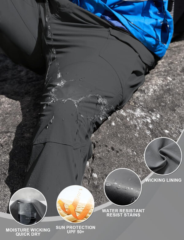 6899fab5c9494c9b7374b01dbe613b68c63f499469b683cb1abe2.jpg MOURCE Men's Lightweight Hiking Pants Quick Dry - Water Resistant Outdoor Cargo Pants for Men 7 Pockets