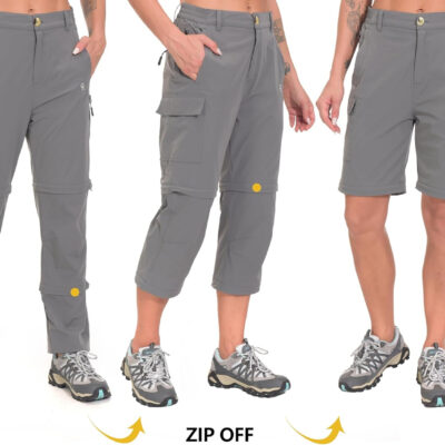 6899fb3a750181a472c043b6078406a777259455b1ffb8e282b0c.jpg Little Donkey Andy Women's Stretch Convertible Pants, Zip Off Quick Dry Hiking Pants