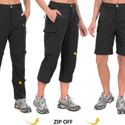 6899fb44ad09b797ed806d85788f990f9d20fd5e0aec7b665476e.jpg Little Donkey Andy Women's Stretch Convertible Pants, Zip Off Quick Dry Hiking Pants