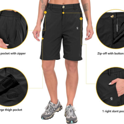 6899fb4687eaa0e0fa8334b56b5fce279253583de5118657cab98.jpg Little Donkey Andy Women's Stretch Convertible Pants, Zip Off Quick Dry Hiking Pants