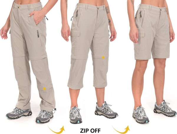 6899fb50b9ca01e608a3824fcd018962e6651c3a9b9750c05dd2a.jpg Little Donkey Andy Women's Stretch Convertible Pants, Zip Off Quick Dry Hiking Pants