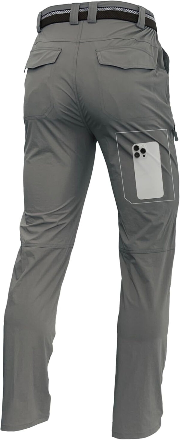 Men's Lightweight Hiking Cargo Pants Waterproof Quick Dry Travel Fishing Climbing Work Outdoor Pants