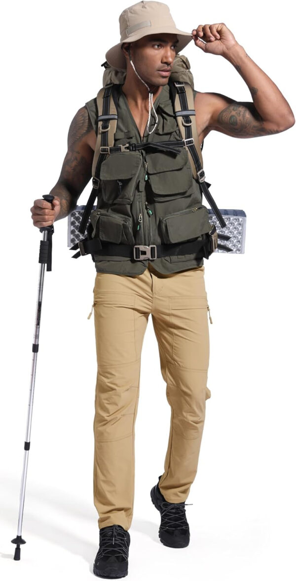 Men's Lightweight Hiking Cargo Pants Waterproof Quick Dry Travel Fishing Climbing Work Outdoor Pants