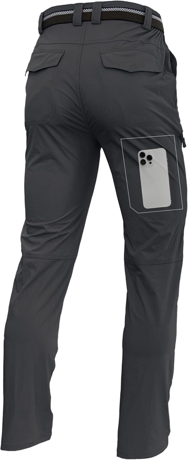 Men's Lightweight Hiking Cargo Pants Waterproof Quick Dry Travel Fishing Climbing Work Outdoor Pants